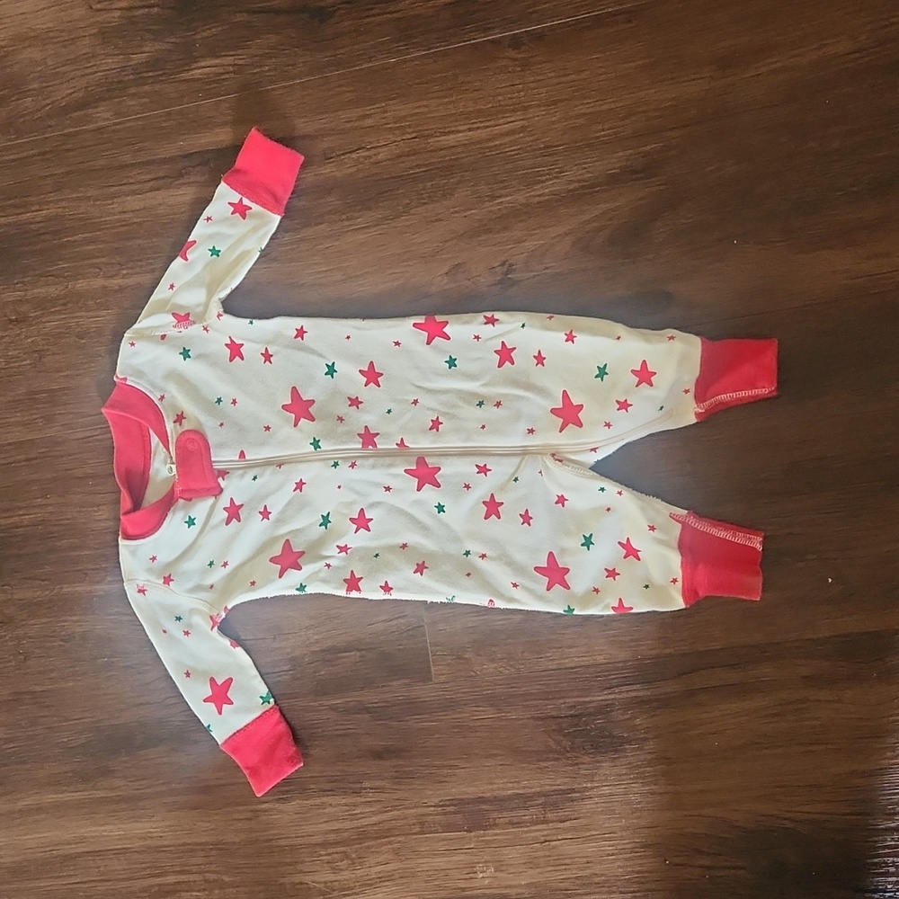 Hanna Anderson Moon and Back Baby Sleeper One Piece PJ Pajamas Star 0/3